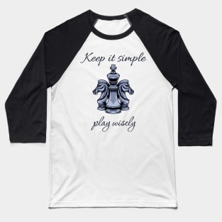 Chess Mantra Baseball T-Shirt